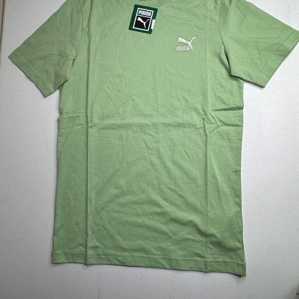 Puma Men's Light Green Short Sleeve Tee